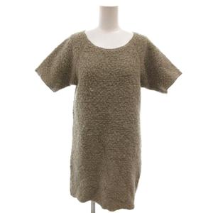 イザベルマラン ISABEL MARANT ボアニット セーター 半袖 0 丸首 ベージュ /JI IBO100 レディース