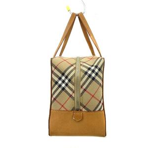 Burberry ノバチェック ハンドバッグ ホースロゴ レディース ブラウン BURBERRY バーバリー ノバチェック シャドーホース ハンドバッグ