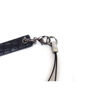 グッチ GUCCI 携帯ストラップ チャーム レザー クロコ型押し ロゴ