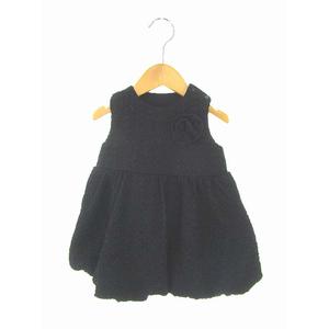 コムサイズム Comme Ca Ism ベビー服 80cm ワンピース ノースリーブ コサージュ ブラック 子供服 キッズ 103 ベクトルパーク