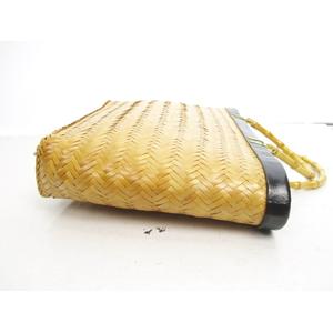 ケイトスペード トートバッグ 茶 かごバッグ ストローバッグ 自立可