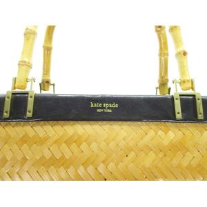 はるバァバ　ケイト スペード　ストロー かごバッグ　デカリボン はるバァバ様専用 ケイト スペード ストロー かごバッグ