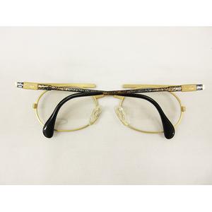 カザール CAZAL 美品 メガネ フレーム ラウンド 丸型 ゴールド系 111