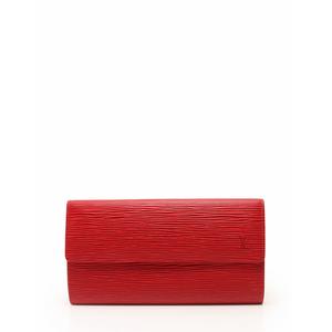 ルイヴィトン LOUIS VUITTON 長財布 エピ 赤 レッド カスティリアン 