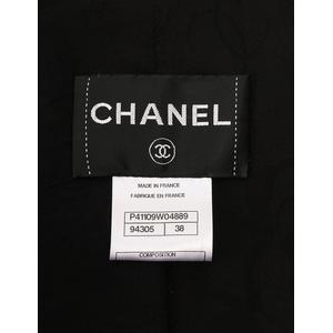 シャネル CHANEL レザージャケット 革ジャン 黒 ブラック M アウター