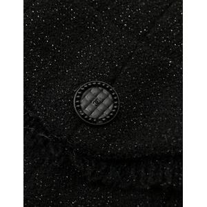 シャネル CHANEL セットアップ スーツ スカート 黒 ブラック M ひざ丈