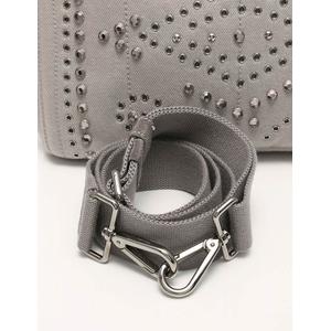 PRADA スタッズ付きグレー トートバッグ カナパ プラダ プラダ カナパ