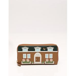 Kitamura ブラウンレザー 長財布　未使用品 良品】キタムラ 長財布 ラウンドファスナー ホック ブラウン系