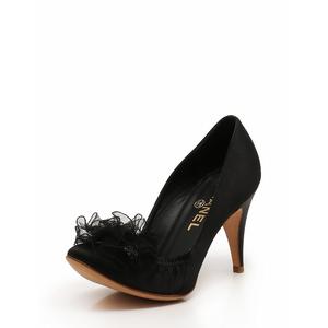 シャネル CHANEL パンプス ヒール 黒 ブラック 23cm シューズ 36 