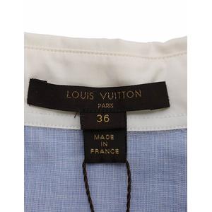 ルイヴィトン LOUIS VUITTON シャツ ブラウス 水色 ライトブルー