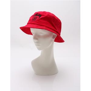ステューシー STUSSY バケットハット 帽子 赤 レッド 黒 小物