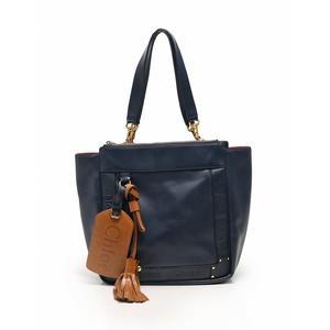 クロエ CHLOE トートバッグ ショルダーバッグ エデン ネイビー 紺 茶色  