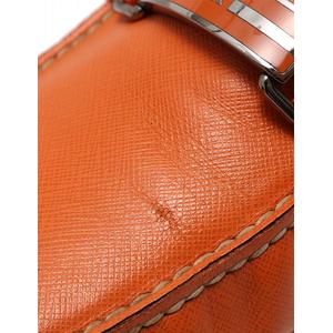 プラダ PRADA ドライビングシューズ スリッポン オレンジ 29.5cm