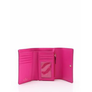 新品　KATESPADE 三つ折り財布　カーリーソーヤーストリート　ピンク　WLRU2329 ケイトスペード KATE SPADE 財布 三つ折り カーリー ソーヤー