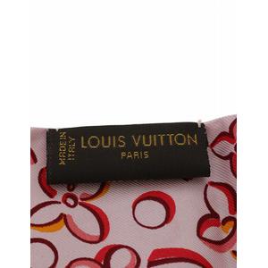 LOUIS VUITTON ルイヴィトン バンドーリボンピンク シルク100％ LOUIS VUITTON ルイヴィトン リボンスカーフ バンドー