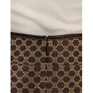 CELINE セリーヌ　マカダム柄　タイトスカート セリーヌ CELINE スカート マカダム柄 茶色 ブラウン XS ボトムス ひざ