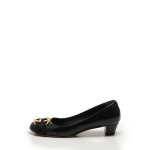 GUCCI グッチエナメルパンプス黒ヒール23.5cm 36.5