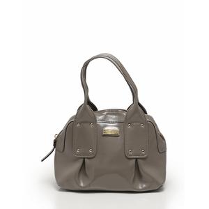 ケイトスペード KATE SPADE ハンドバッグ グレー エナメルレザー