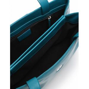 ブルガリ BVLGARI ショルダーバッグ 青 ブルー レザー 箱 保存袋付き 