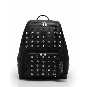 エムシーエム MCM バックパック リュック スタッズミディアム 黒