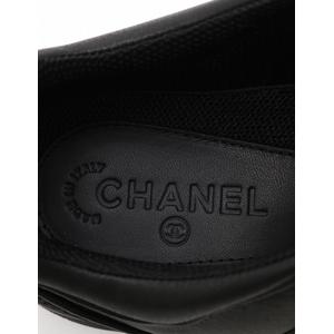 シャネル CHANEL スニーカー 黒 ブラック 26cm シューズ 42