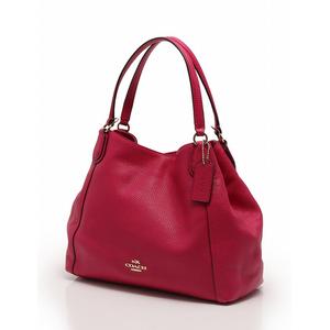コーチ イーディー ショルダーバッグ トートバッグ ピンク 大容量 レザー コーチ COACH トートバッグ ショルダーバッグ イーディー ピンク