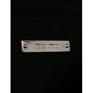 ミュウミュウ miumiu ハンドバッグ ショルダーバッグ フリル 黒