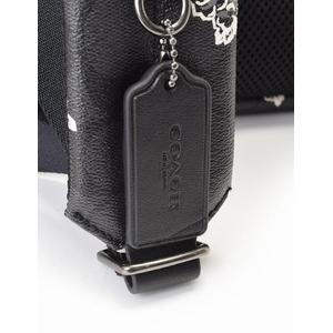 コーチ COACH バックパック リュック シグネチャー 黒 ブラック バラ 