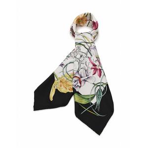 GUCCI グッチ花かごスカーフ　黒 bella-italia1956_1006