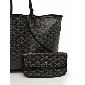 ゴヤール GOYARD トートバッグ サンルイ PM 黒 ブラック 総柄