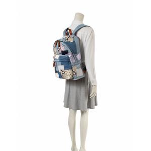 マークジェイコブス リュック バックパック デニム パッチワーク レザー MARC JACOBS（マークジェイコブス）の「BIKER_DENIM PATCHWORK