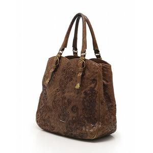 ボッテガヴェネタ 本革 イントレチャート ブラウン トート バッグ保存