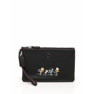 COACH 黒 レザー ポーチ 箱付き COACH がま口ミニ財布 ウォレット