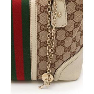 グッチ GUCCI ハンドバッグ シェリー ドクターズバッグ ベージュ 緑 赤