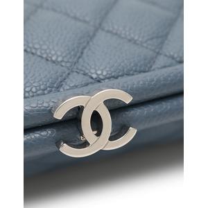 シャネル シャネル CHANEL クラッチバッグ マトラッセ ココマーク ブルー