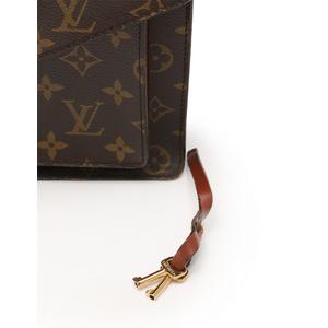 ルイヴィトン LOUIS VUITTON ハンドバッグ モンソー モノグラム 茶