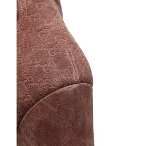 グッチ GUCCI ロングブーツ ウェッジソール マイクログッチシマ