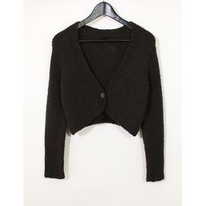 セオリー theory カーディガン 茶 2 トップス 長袖 ミックス M ウール  