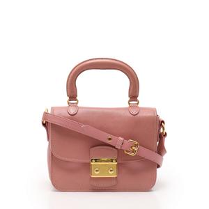 ミュウミュウ miumiu ハンドバッグ ショルダーバッグ ピンク RN0717