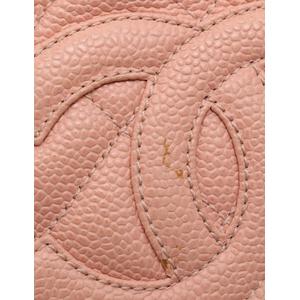 シャネル CHANEL チェーントートバッグ ココマーク マトラッセ ピンク