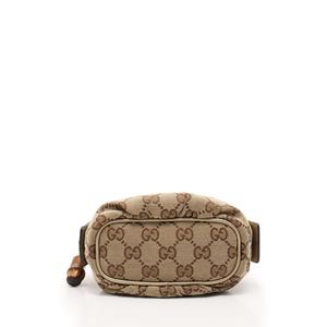 グッチ GUCCI ポーチ GGキャンバス バンブー ベージュ 小物 キャンバス  