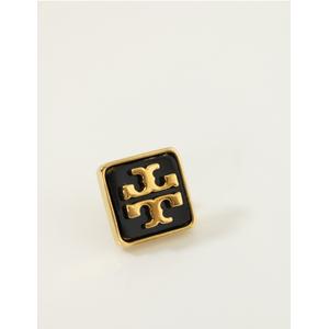新品 TORY BURCH トリーバーチ ボタン型 ピアス 黒 ゴールド Tory Burch - TORY BURCH(トリーバーチ) ピアス - ゴールド×黒の
