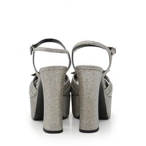 Saint Laurent Paris シルバー　ヒール　サンダル Saint Laurent Paris シルバーヒールサンダル