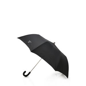プラダ PRADA 折りたたみ傘 黒 小物 ロゴ ナイロン レディース 114