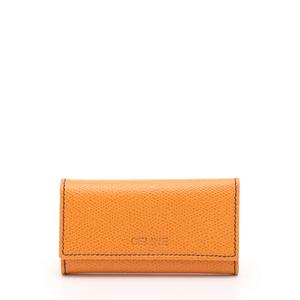 未使用　CELINE オレンジレザーキーケース セリーヌ CELINE 6連キーケース オレンジ 小物 レザー
