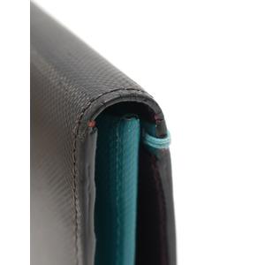 　　　　【✨新品・未使用✨】ポールスミス　Paul Smith ポールスミス PAUL SMITH 二つ折り長財布 黒 水色 小物 レザー