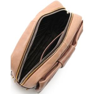 プラダ PRADA クラッチバッグ ダークブラウン ベージュ BP0156 レザー