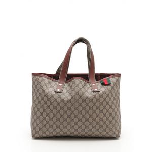 グッチ GUCCI トートバッグ GGスプリーム シェリーライン ウェビング 