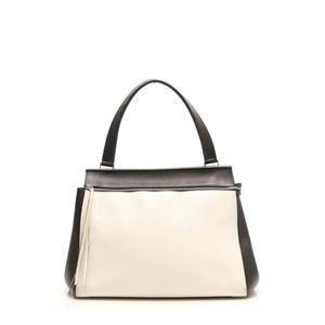 セリーヌ CELINE ワンショルダーバッグ エッジ 白 黒 レザー バイ 