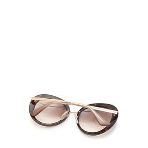 プラダ PRADA サングラス 茶 ゴールド グレー 小物 べっ甲柄 SPR16Q